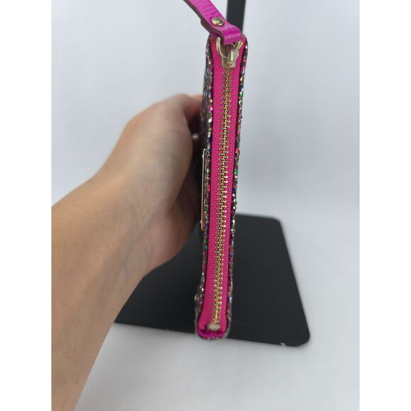 Kate Spade New York Pink Glitterball Sparkle Coin Purse - Picture 5 of 12